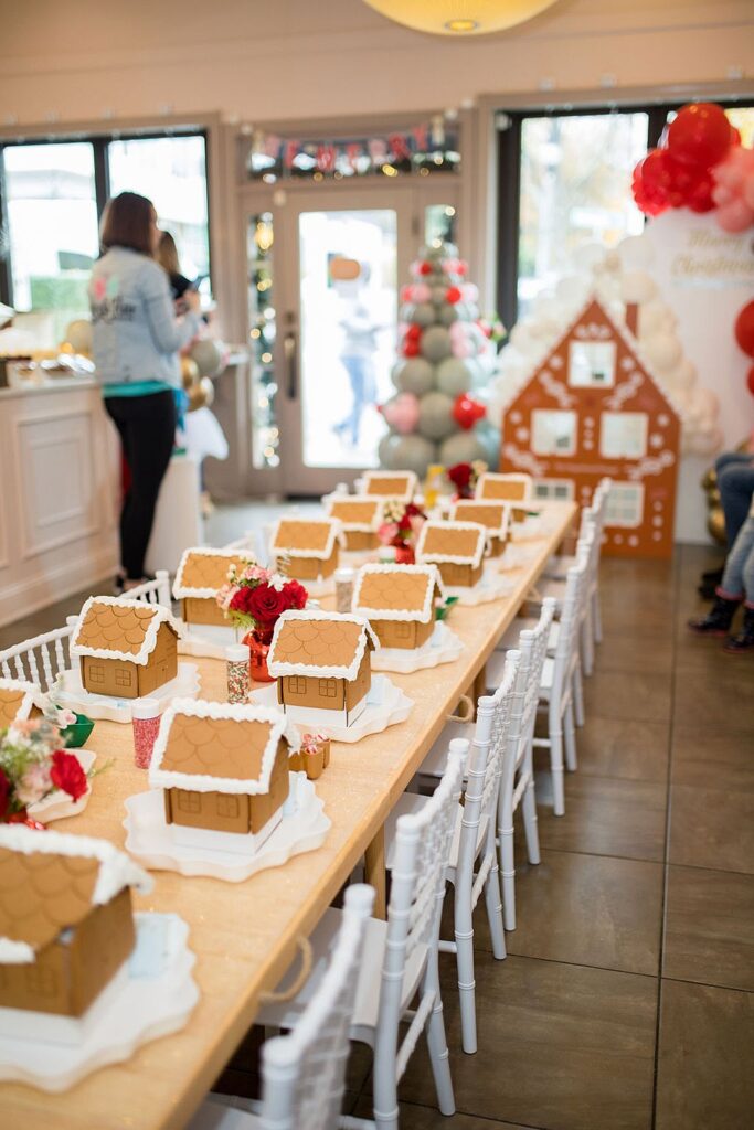 Gingerbread House Decorating Party; children's party and event planner based in Raleigh, North Carolina; Little Raleigh Party