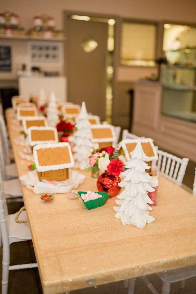 Gingerbread House Decorating Party; children's party and event planner based in Raleigh, North Carolina; Little Raleigh Party