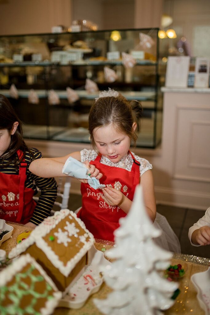 Gingerbread House Decorating Party; children's party and event planner based in Raleigh, North Carolina; Little Raleigh Party