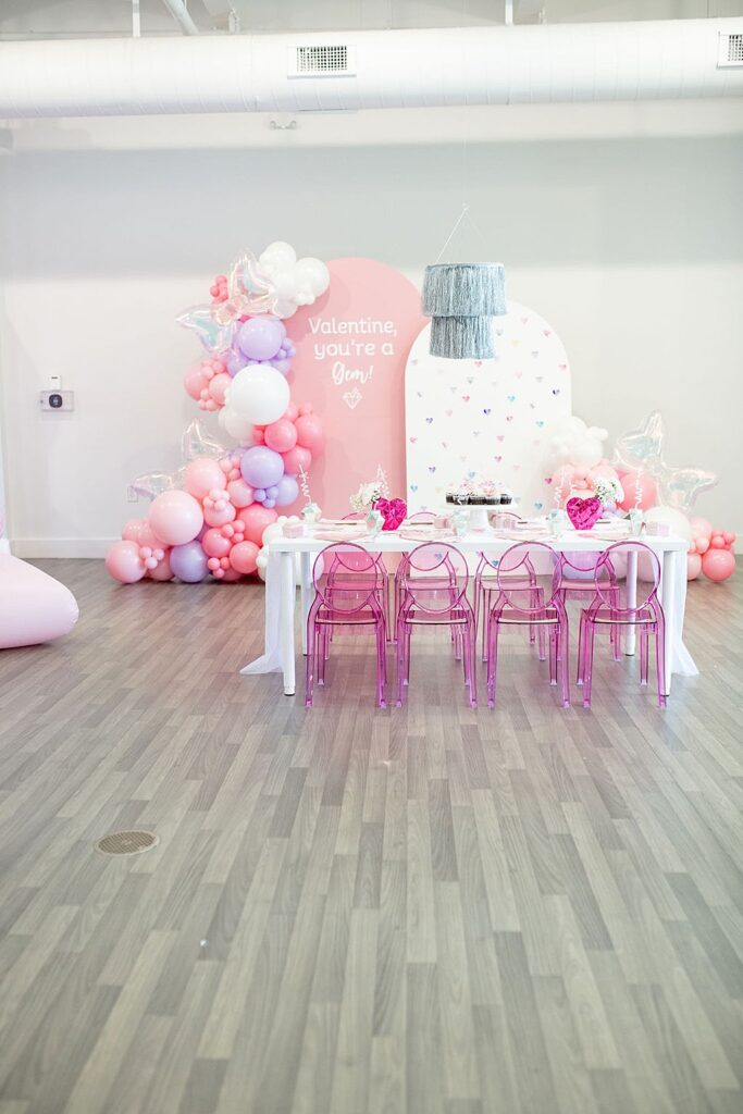 raleigh nc kid party planner ; valentines day theme