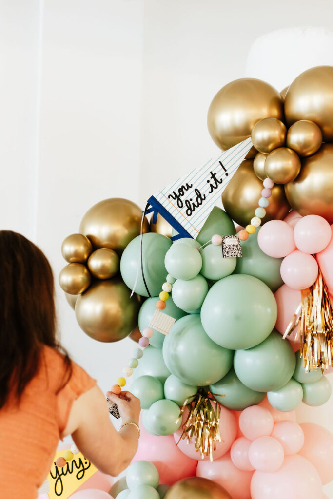 Kindergarten Graduation Balloon Garland
